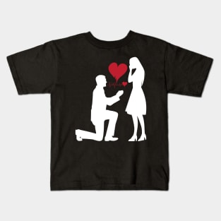 Marriage Proposal T-shirt Kids T-Shirt